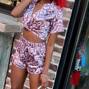 2 piece short set